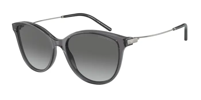 Emporio Armani Donna EA4220 610611 Occhiali da sole Acetato Grigio Grigio Cat Eye Normale Sfumato