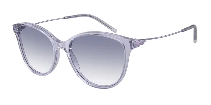 Emporio Armani Donna EA4220 611179 Occhiali da sole Acetato Viola Blu Cat Eye Normale Sfumato