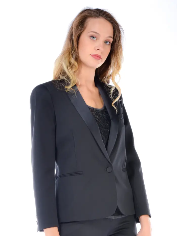 Giacca donna Emporio Armani modello blazer NERO