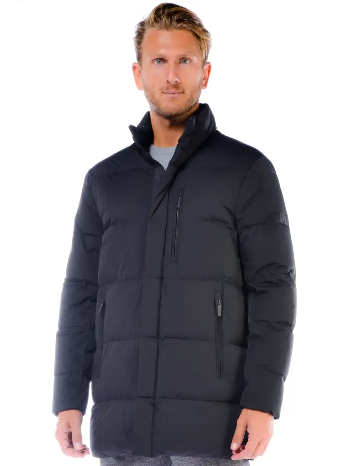 Giubbotto uomo Emporio Armani con imbottitura in vera piuma NERO