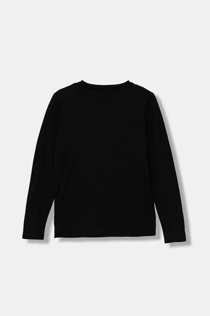 Emporio Armani longsleeve in cotone bambino/a Nero
