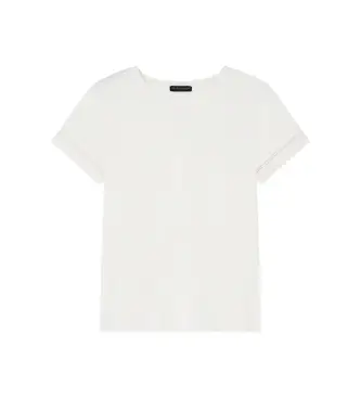 Emporio Armani per donna EW003044_AF19039 Maglia Home Traforata bianco, Homewear, Cotone, Manica corta