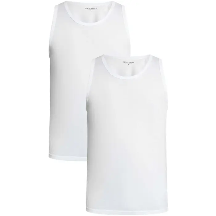 Emporio Armani Pigiami / camicie da notte Confezione da 2 canotte da relax Bianco