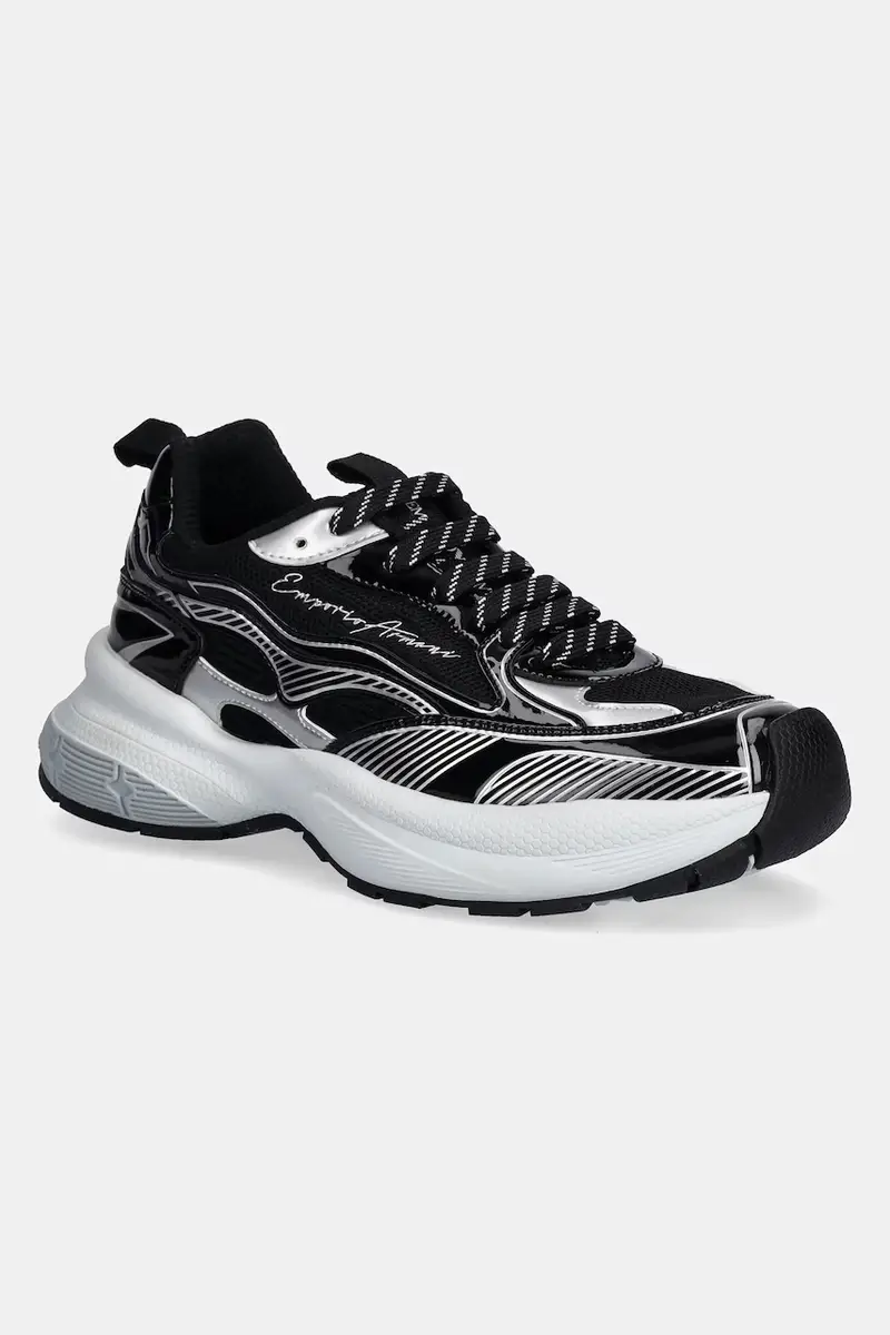 Emporio Armani sneakers donna colore nero EW003056 AF19766 MC372