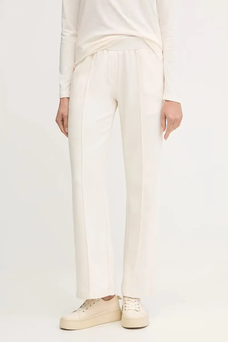 Emporio Armani Underwear pantaloni tuta donna colore beige con applicazione EW002053 AF15356