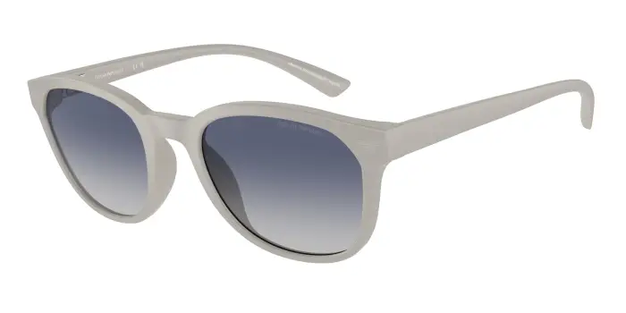 Emporio Armani Uomo EA4225U 610087 Occhiali da sole Iniettato Grigio Grigio Pantos Normale Sfumato