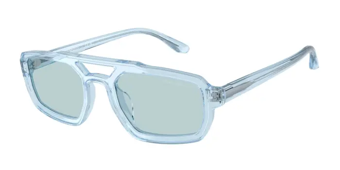 Emporio Armani Uomo EA4240U 6204/1 Occhiali da sole Acetato Blu Blu Geometrica Normale
