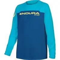 Endura Bikeshirt manica lunga junior MT500 Burner Blu