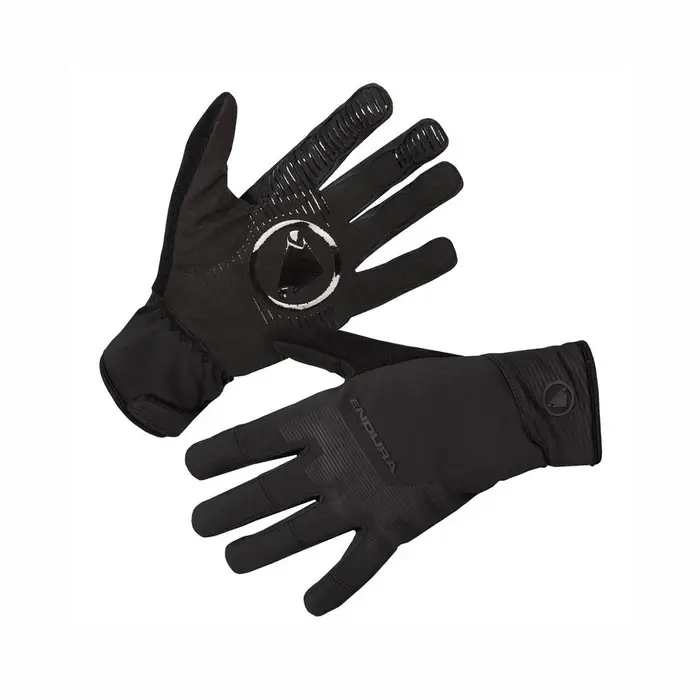 Guanti Mtb Mountain Bike Mt500 Freezing Point Waterproof Nero Uomo