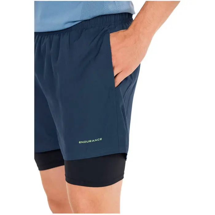 Endurance Pantaloni corti Kros 2-in-1 Shorts Blu