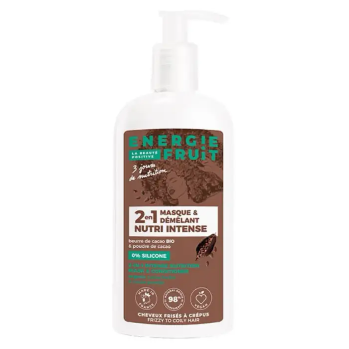 Energie Fruit Maschera 2in1 Nutri Intense Polvere e Burro di Cacao Bio Capelli Ricci Crespi 300ml