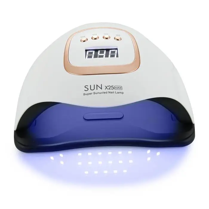 Lampada UV LED per unghie SUNX25 MAX da 380 W, nuova per manicure, lampada per fotopolimerizzazione in gel da 81 perle AU bianco