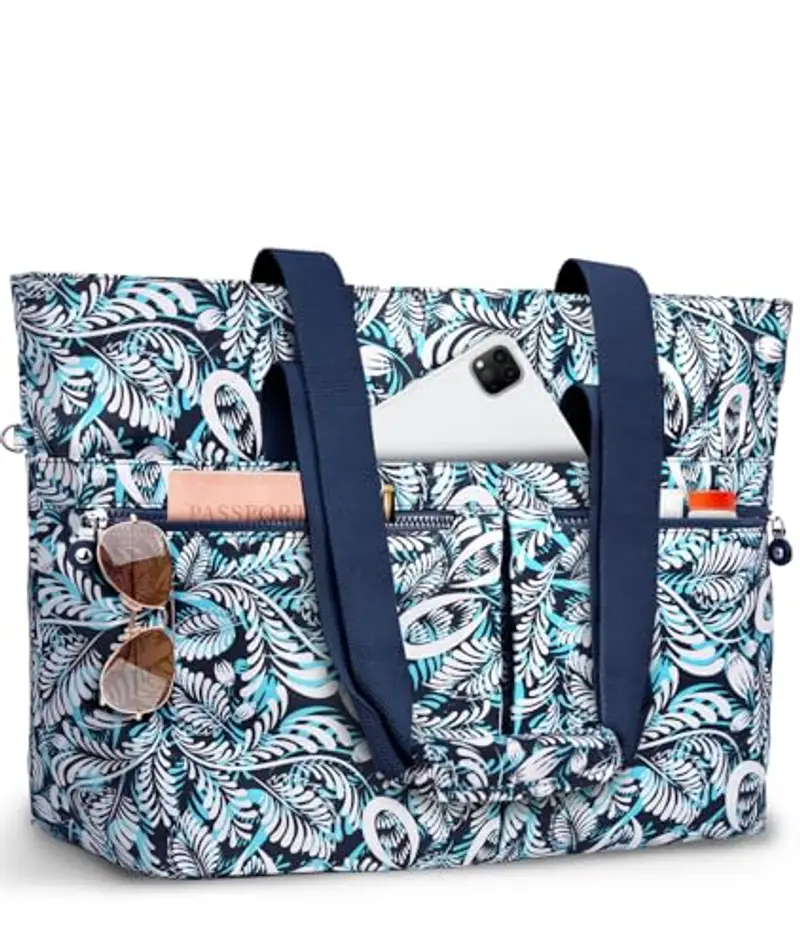 ENONEO Borsa Mare Donna Grande Borsa Spiaggia Famiglia 45L Impermeabile Borsas Piscina XXL Shopper Tote Bag con Cerniera Borse da Spiaggia