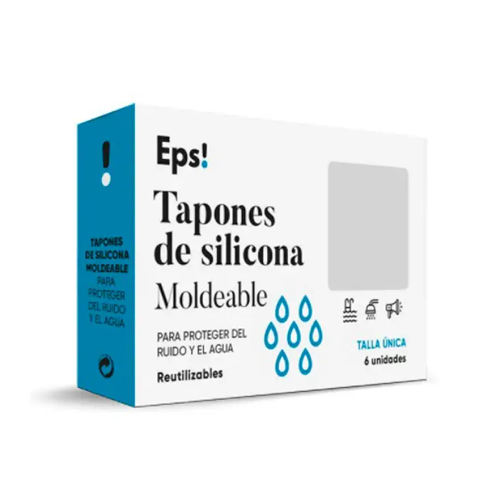 Eps Tappi per orecchie in silicone modellabile 6 unità