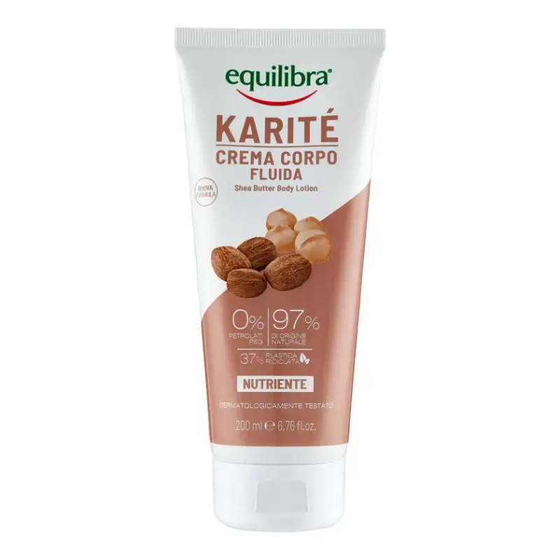 Equilibra Crema Corpo Fluida Nutriente al Burro di Karité 200 ml