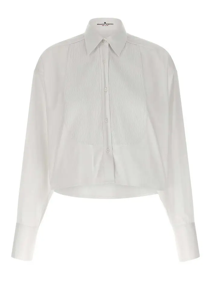 Ermanno Scervino Camicia piastrone Bianco