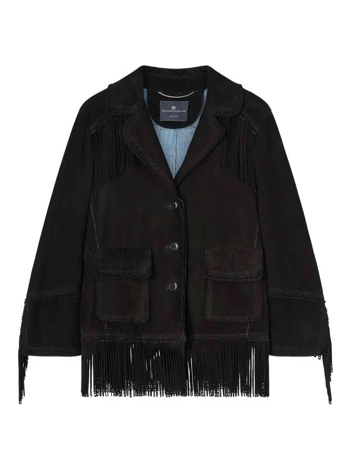 Ermanno Scervino Cappotto Monopetto Nero
