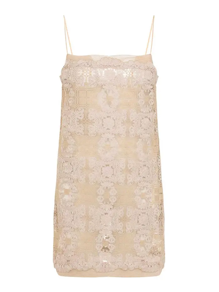 Ermanno Scervino MiniVestito in poliestere Beige