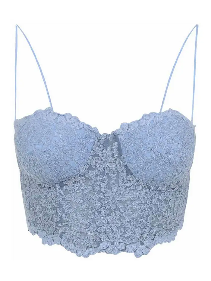 Ermanno Scervino Parte superiore bustier Blu