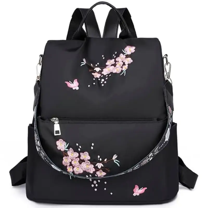 Eshow Zaino Antifurto Donna Nylon Multitasche