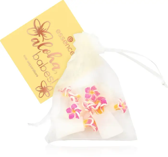 Essence cosmetics essence aloha, babes! separatori dita in silicone 01 Beach Walk? Let s Talk! 8 pezzi