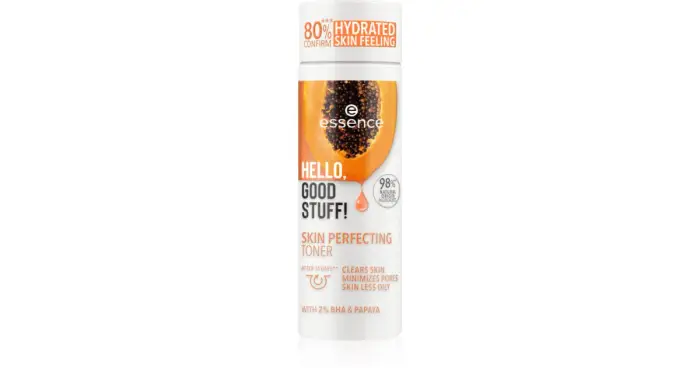 Essence cosmetics Essence Hello, Good Stuff! 2% Bha & Papaya Lozione Tonica Normalizzante Per La Riduzione Del Sebo 100 Ml