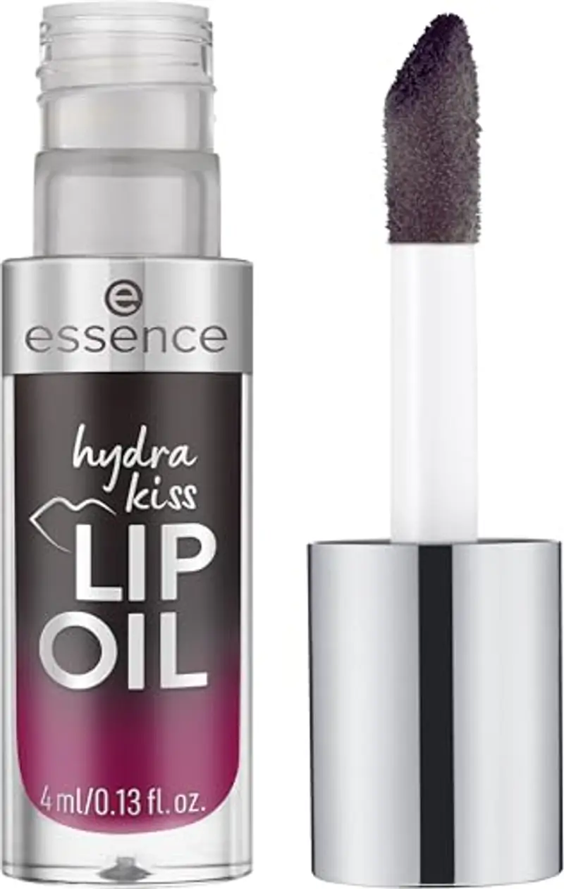 essence Cosmetics Hydra Kiss Olio Labbra, Idratante, Curativo, con Oli, Lucida, Rugiadosa, 4 ml