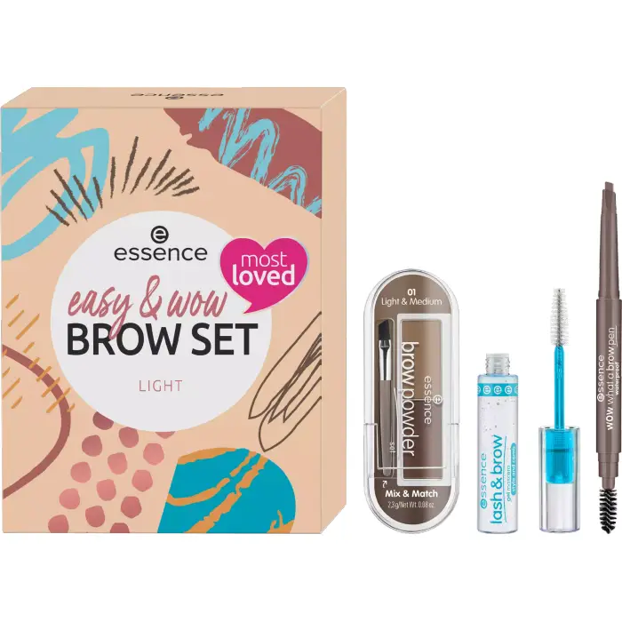 Essence Easy&wow Brow set Light
