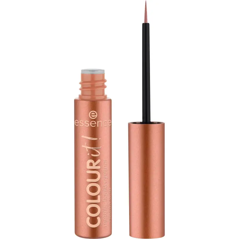essence Occhi COLOUR it! metallic eyeliner liquido burnished bronze - Eyeliner