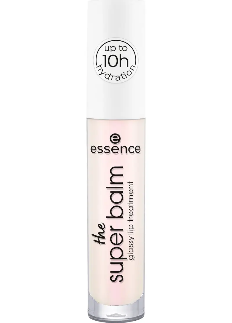 ESSENCE The Super Balm Balsamo Labbra Lucido 01, Donna, Trasparente
