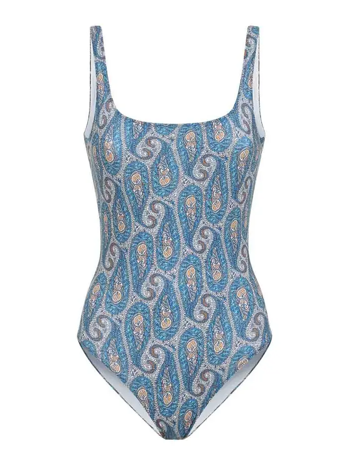 Etro Costume intero senza schienale Multicolore