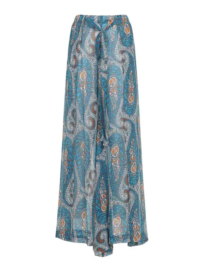 Etro Pantaloni a gamba larga Multicolore