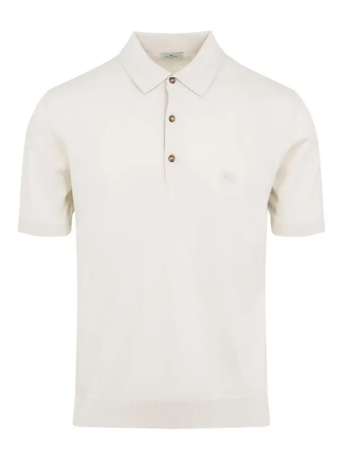 Etro Polo lavorata a maglia Bianco