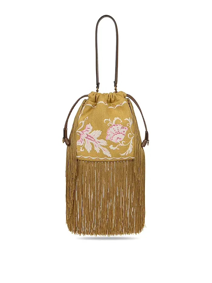 Etro Sh Borsa Kalispera S Lino + Arancione