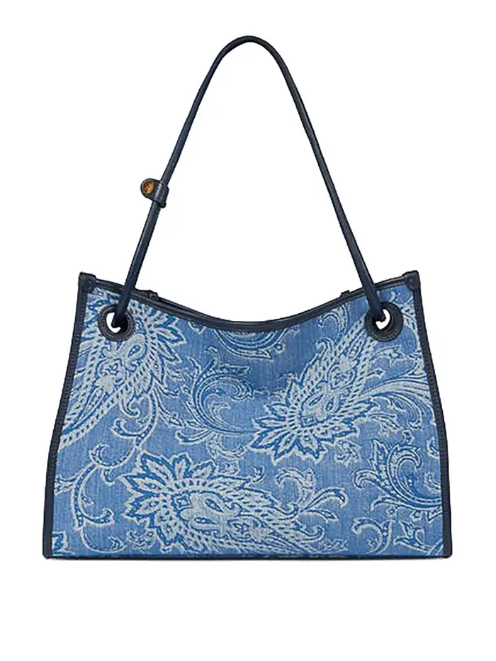 Etro Shopping Eyes M Denim Jacquard Blu