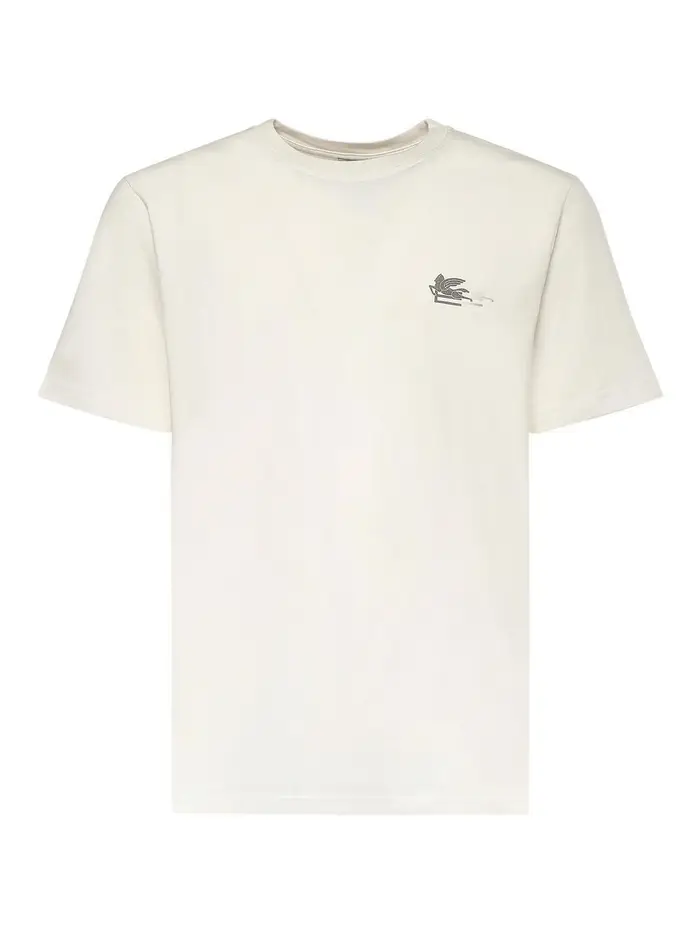 Etro T-shirt in cotone Crema