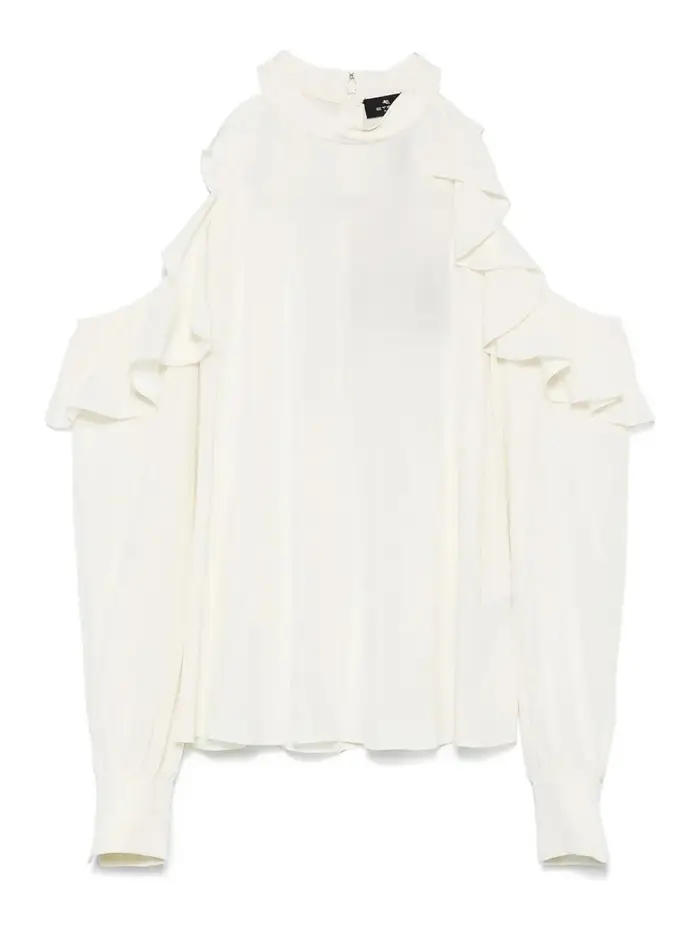 Etro Top arruffato Bianco