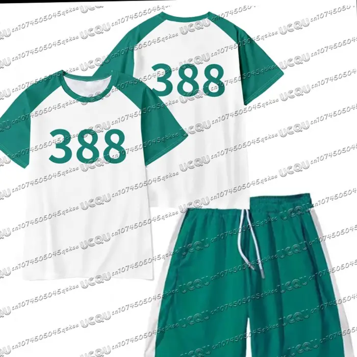 Film Coreano Stagione 2 Costume per Gioco di Ruolo T-shirt Film Gioco Kim Joon Hee Dae Ho T-Shirt Top Set T-shirt+Pantaloncini da Uomo Travestito M