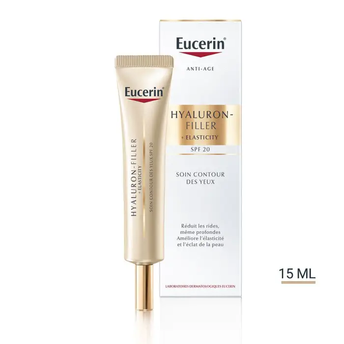 Eucerin Hyaluron-Filler + Elasticità Contour SPF20 15ml - Crema solare contorno occhi