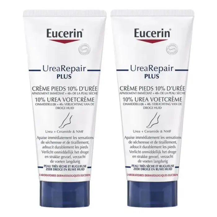 Eucerin UreaRepair Plus Crema Piedi 10% Urea Pelli Secche e Ruvide 2x100ml