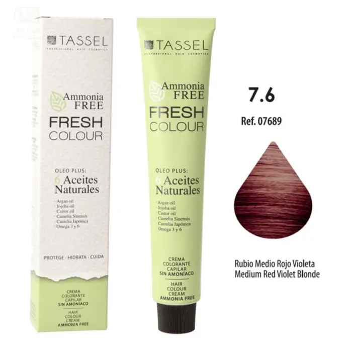 Eurostil Fresh Color Crema Decolorante 7 6 Biondo Medio Rosso Viola Senza Ammoniaca 1un