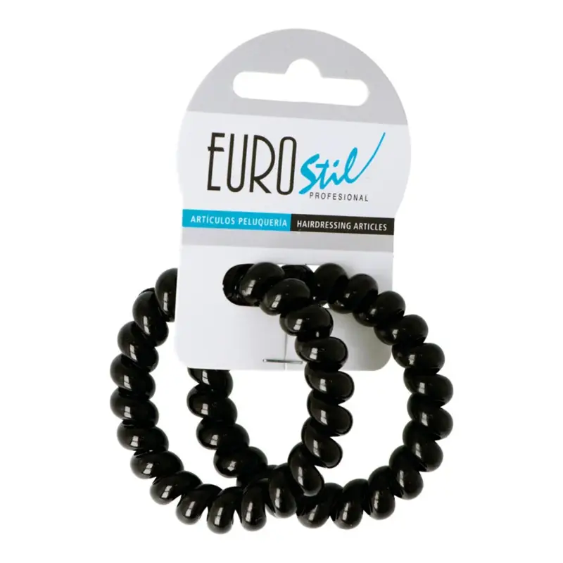 Eurostil Nero Grandi Elastici A Spirale 55 Centimetri Confezione Da 1