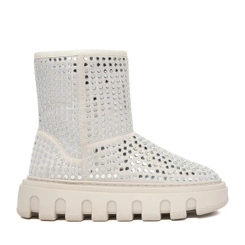 Eva Minge Stivali da neve EO-NIKI-LT1748-1 Écru Écru