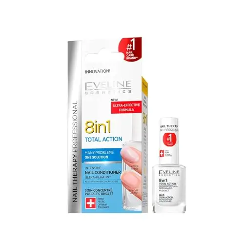 EVELINE COSMETICS 8in1 Total Action Concentrato Balsamo per Unghie Indurente e Rinforzante 12 ml