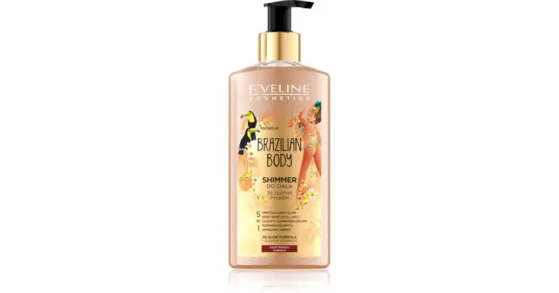 Eveline cosmetics Brazilian Emulsione Corpo Corpo Con Glitter 150 Ml