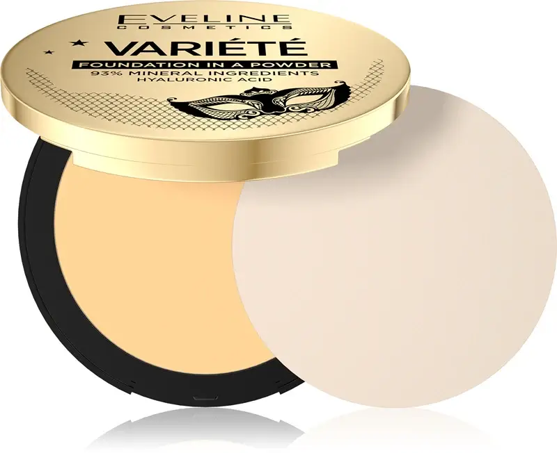 Eveline cosmetics Variété Cipria Compatta Minerale Con Applicatore Colore 03 Light Vanilla 8 G