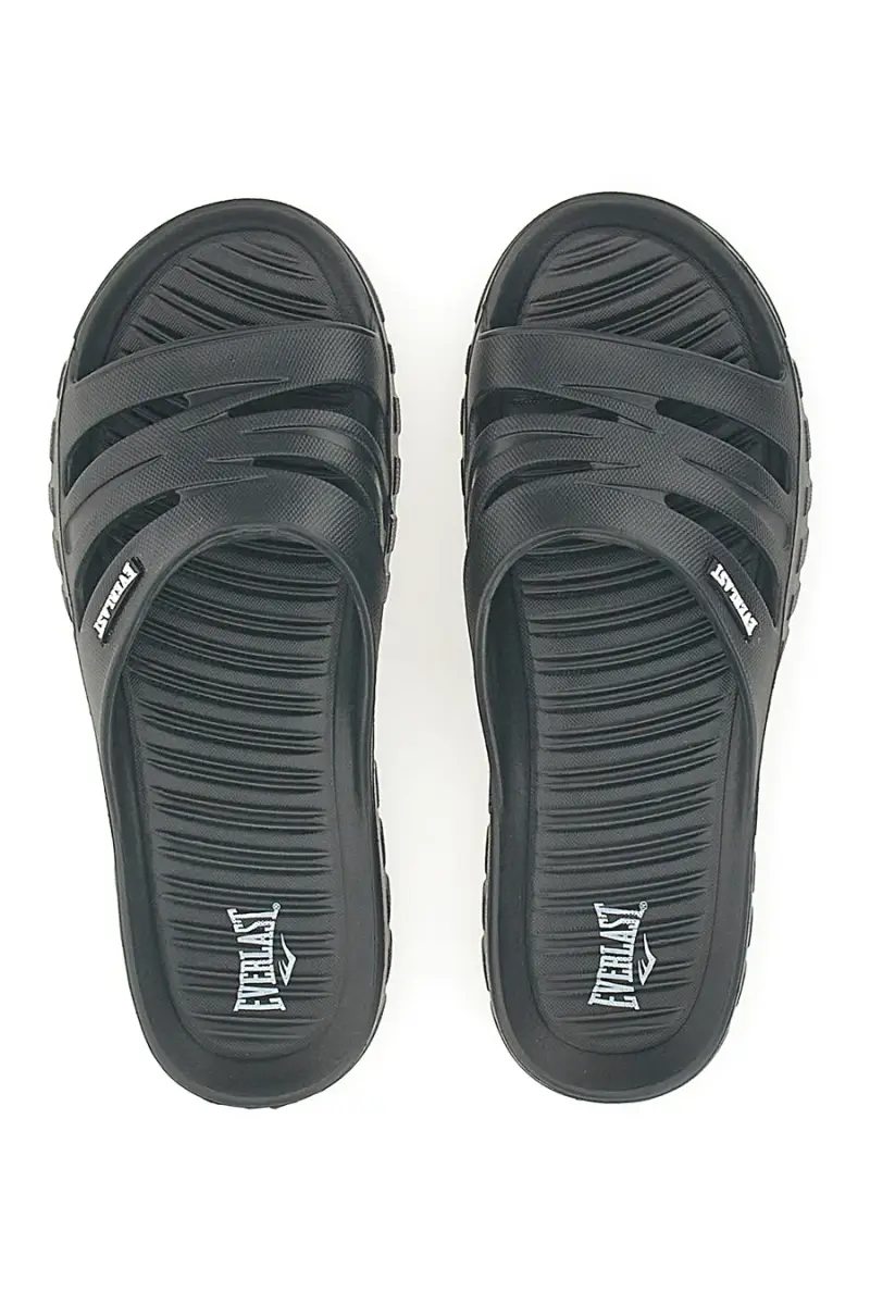 EVERLAST Ciabatte nere monoscocca con logo EV064 [NERO] miniatura 3