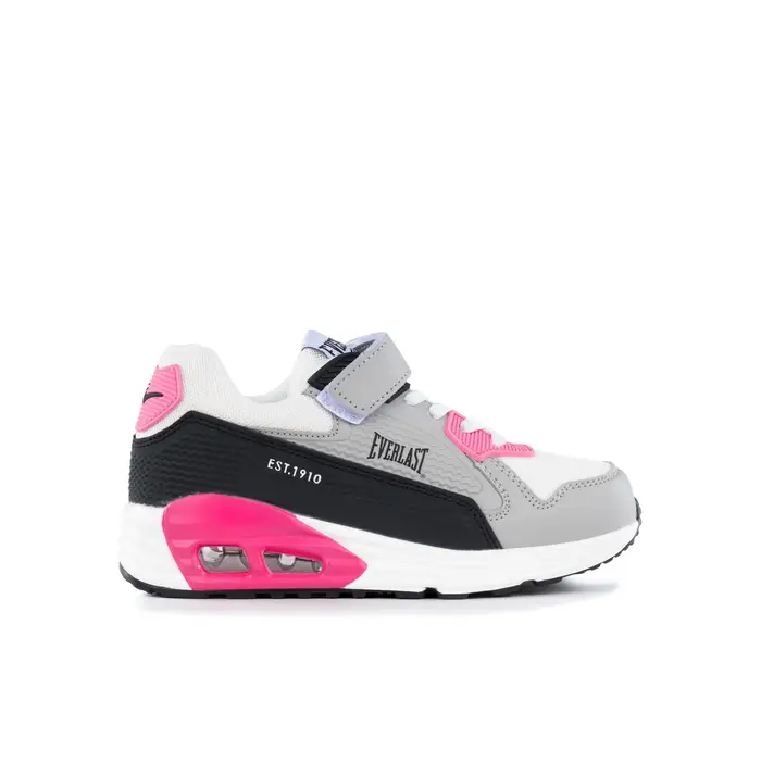 EVERLAST Sneakers bambina grigie da ginnastica modello EV810 con suola ad aria