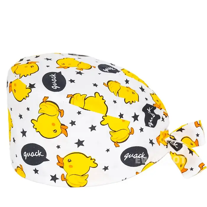 EWAKCOT berretto chirurgico cartone animato 100% cotone Berretti chirurgici da lavoro accessori medico infermiera Cappello per scrub