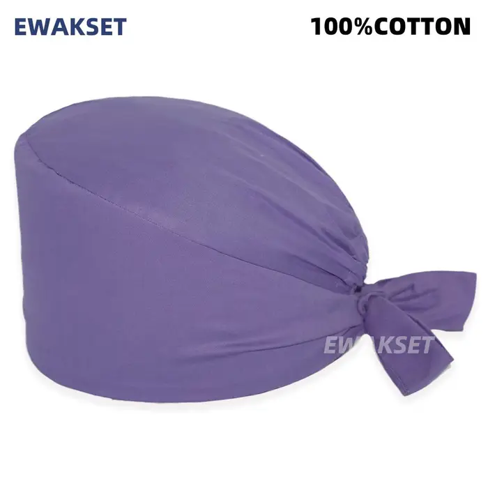 EWAKCOT berretto chirurgico cartone animato 100% cotone Berretti chirurgici da lavoro accessori medico infermiera Cappello per scrub